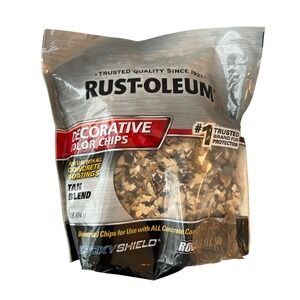 Rust-Oleum Decorative Color Chips Tan Blend 1lb Concrete Floor Coating 301357